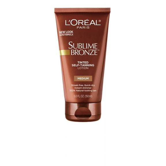 L'Oreal Paris Sublime Bronze Tinted Self-Tanning Lotion for Face, Medium, 5 fl oz