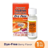 Motrin Infant Ibuprofen Dye-Free, Fever Reducer, Oral Suspension Liquid, Berry Flavor 1 Fl Ounce