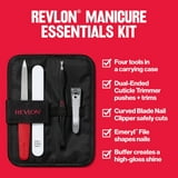 PR REV Manicure Essentials Kit with Travel Case, Nail Care Tools, Adult, 4 Pieces