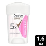 Degree Clinical Strength Antiperspirant Deodorant 96-Hour Sweat and Odor Protection Summer Rose Soft Solid 5x Types of Sweat, 1.6 oz