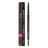 NYX Professional Makeup Micro Brow Pencil, Matte Eyebrow Pencil Brow Definer, Black, 0.003 oz