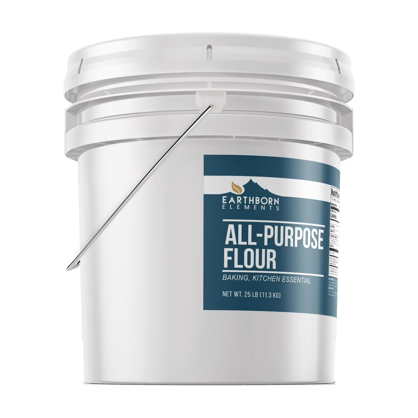 Earthborn Elements All-Purpose Flour, 5 Gallon Bucket, Bulk Size, Kitchen Essential, Baking & Cooking