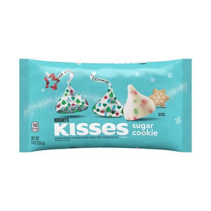 Hershey's Kisses Sugar Cookie Flavored Christmas Candy, Bag 9 oz