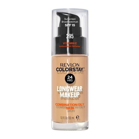 Revlon ColorStay Liquid Foundation Makeup, Matte Finish, Combination/Oily Skin, SPF 15, 295 Dune, 1 fl oz
