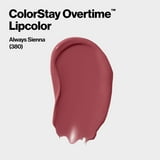 Revlon ColorStay Overtime Longwearing Gloss Lipstick with Vitamin E, 380 Always Sienna, 0.07 fl oz