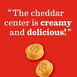 RITZ Bits Cheese Sandwich Crackers, Lunch Snacks for Kids and Adults, 10 Snack Packs