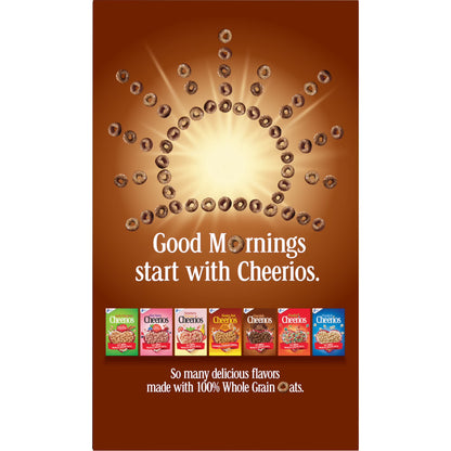 Chocolate Cheerios, Heart Healthy Gluten Free Breakfast Cereal, Family Size, 19.2 oz