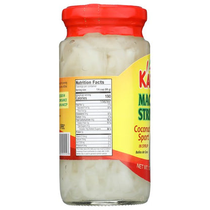Kapuso Macapuno String Coconut Sport in Syrup, 12 Oz Jar