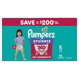 Pampers Cruisers 360 Baby Diapers Size 5, 96 Count (Select for More Options)