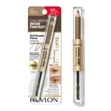 (2 pack) Revlon ColorStay Brow Fantasy, Eyebrow Pencil with Clear Shaping Gel, 001 Ash Blonde