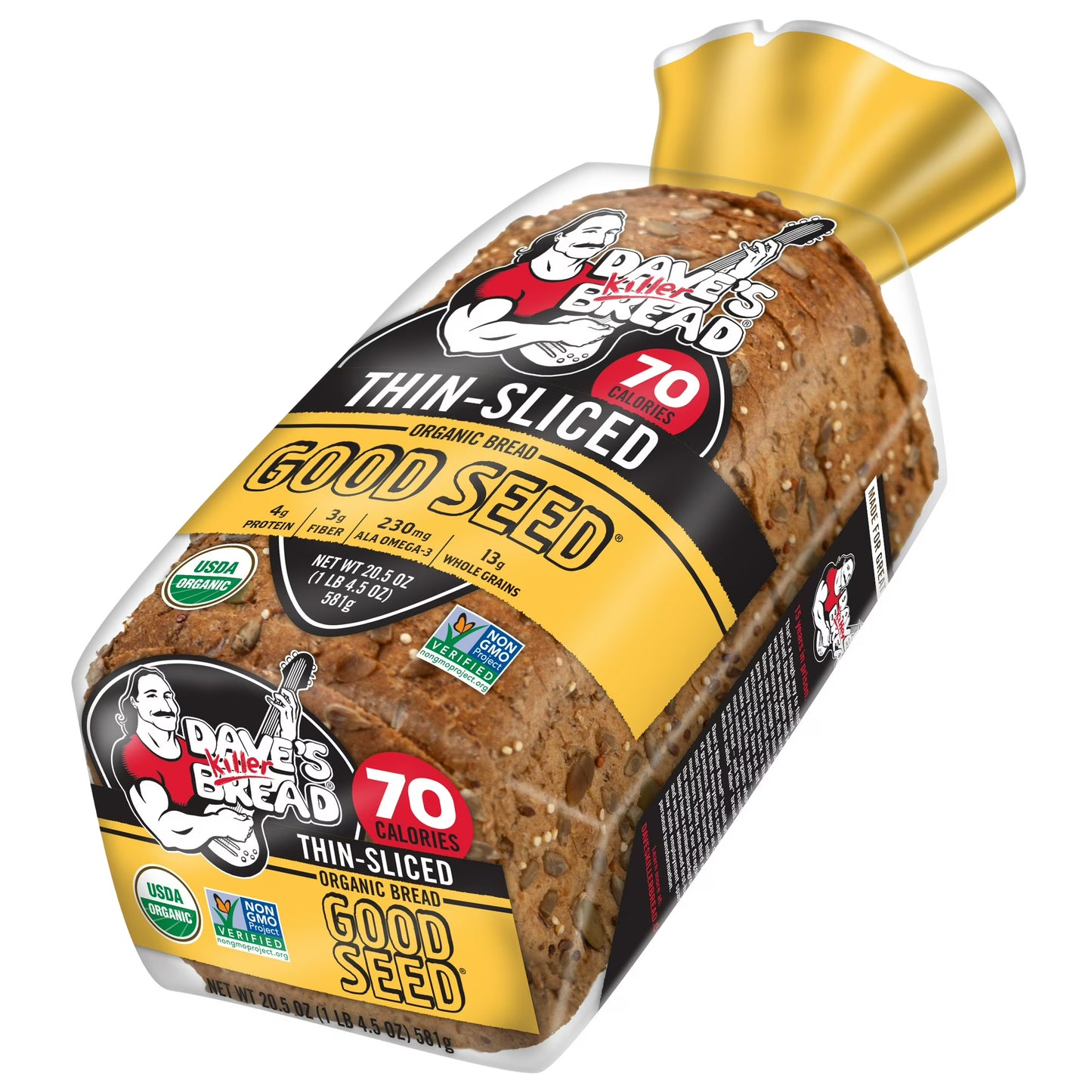 Dave's Killer Bread Thin-Sliced Good Seed Organic Bread 20.5 oz, Shelf-Stable