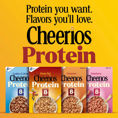 Cheerios Protein Cereal, Cinnamon, 8g Protein, Family Size, 15 oz