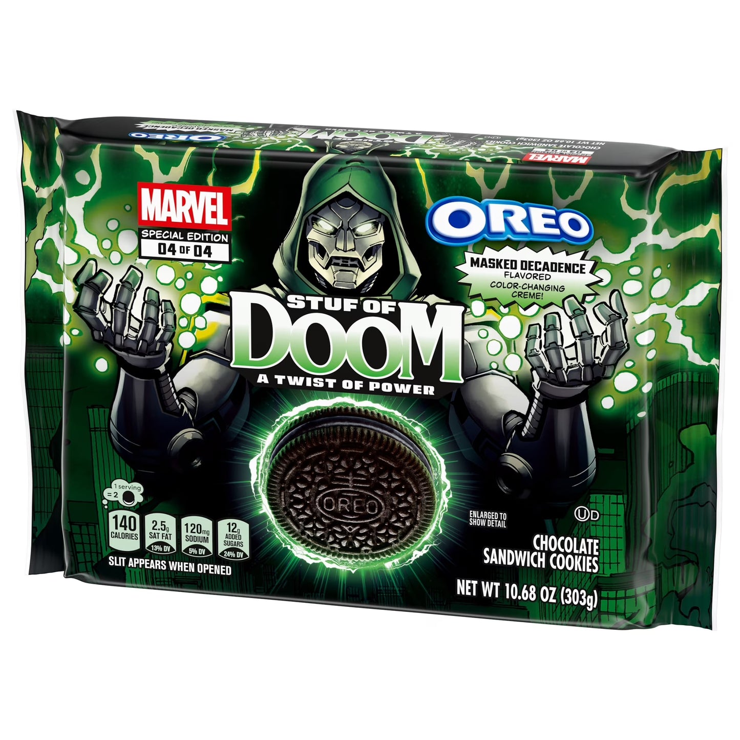 MARVEL OREO Stuf of Doom Chocolate Sandwich Cookies, Special Edition, 10.68 oz