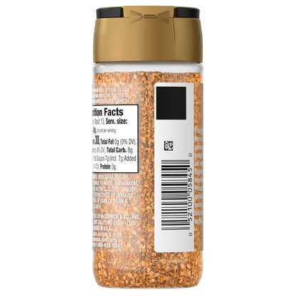 McCormick Spiced Orange Finishing Sugar, 3.7 oz Bottle