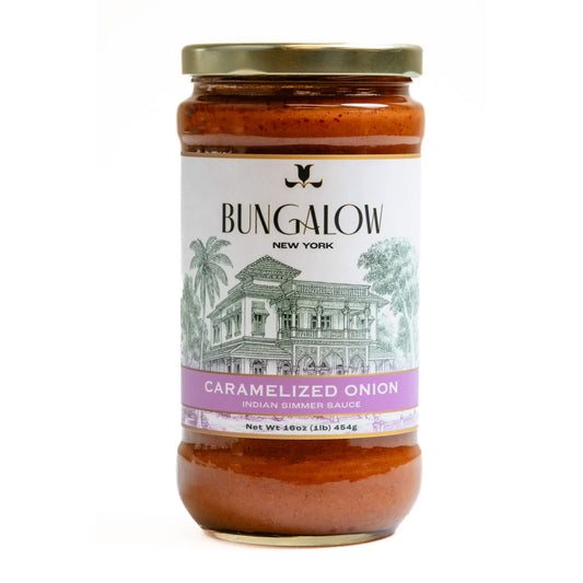 (2 pack) Bungalow Foods Caramelized Onion Indian Simmering Sauce, 16oz
