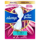 Always Radiant with FlexFoam Pads, Size 3, Extra Heavy, Wings, 40 Count