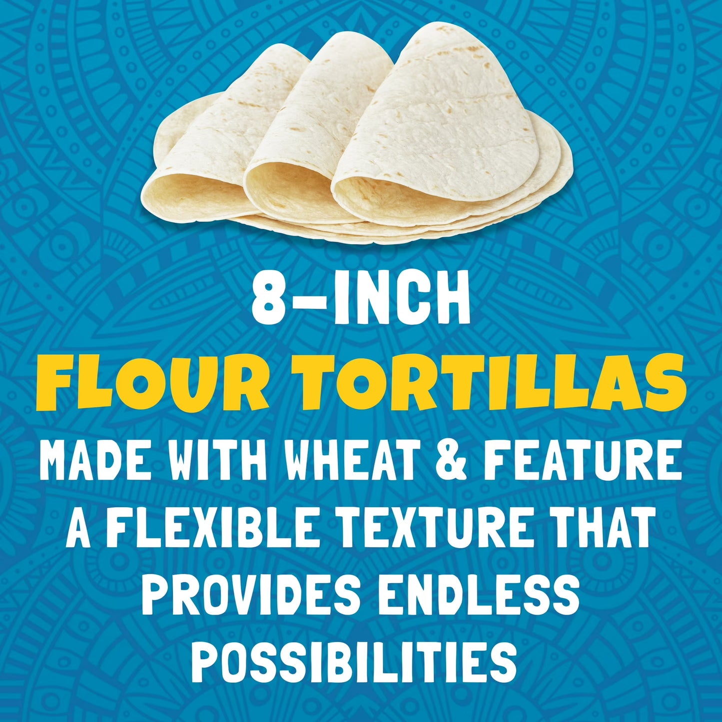 (3 pack) Ortega Flour Tortillas, Kosher, 10 Count, 14.3 oz
