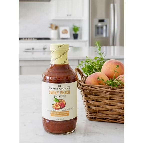 Gourmet Warehouse Smoky Peach Barbecue Sauce, 16 Fl Ozs, 2 Pack