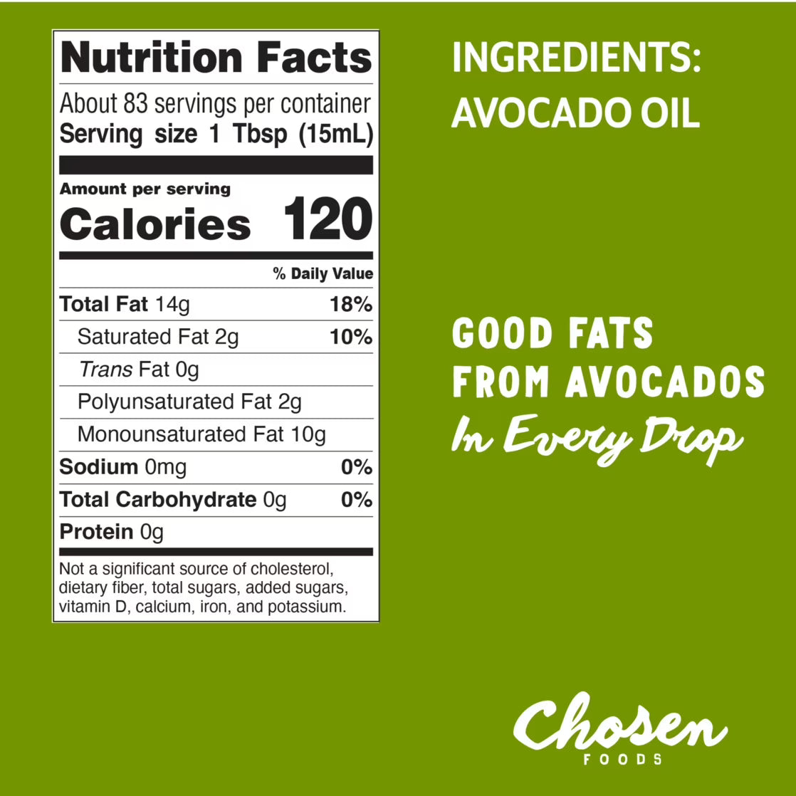 Chosen Foods 100% Pure Avocado Oil 42.3 fl oz