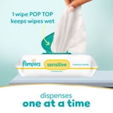(2 pack) Pampers Sensitive Baby Wipes Unscented, 1-Pack, 56 Total Count (Select for More Options)