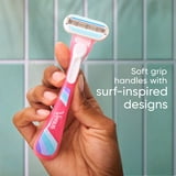 Venus Summer Surf Smooth Disposable Razors, 3 Count