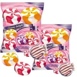 Creamy Delight Mixed Fruit Hard Candies, Strawberry, Blackberry, Peach Flavors, Individually Wrapped, 2 Pack, 4.5 oz Bags