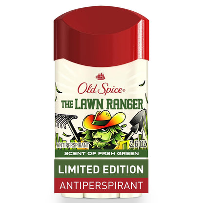 Old Spice Dry Feel Antiperspirant Deodorant for Men, Summerdudes, 24/7 Sweat & Odor Protection, 24/7 Sunny Freshness & Long Lasting Scent, Invisible Solid, Lawn Ranger with Fresh Green Scent, 2.6 oz