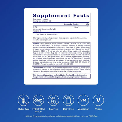 Pure Encapsulations DHEA 10 mg, 180 Capsules