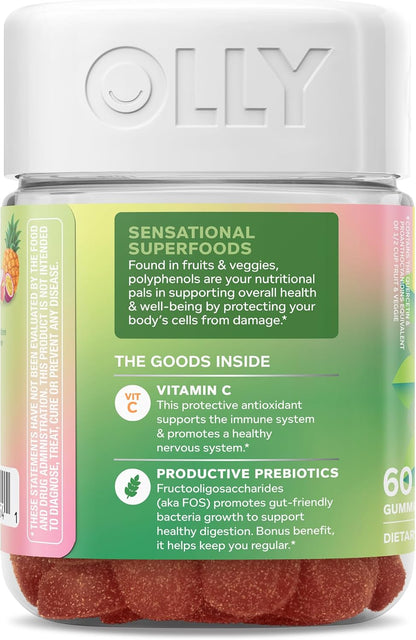 OLLY Supergood Superfoods, Supports Immune & Digestive Health* - 60 Count