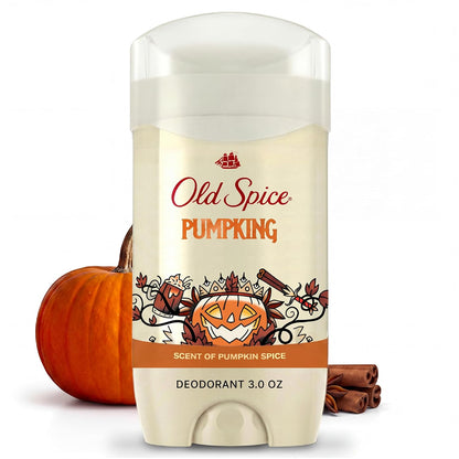Old Spice Aluminum Free Deodorant for Men, Fallidudes Limited Edition, 24/7 Frightful Freshness and Odor Protection, PumpKing Pumpkin Spice Scent, 3.0 oz