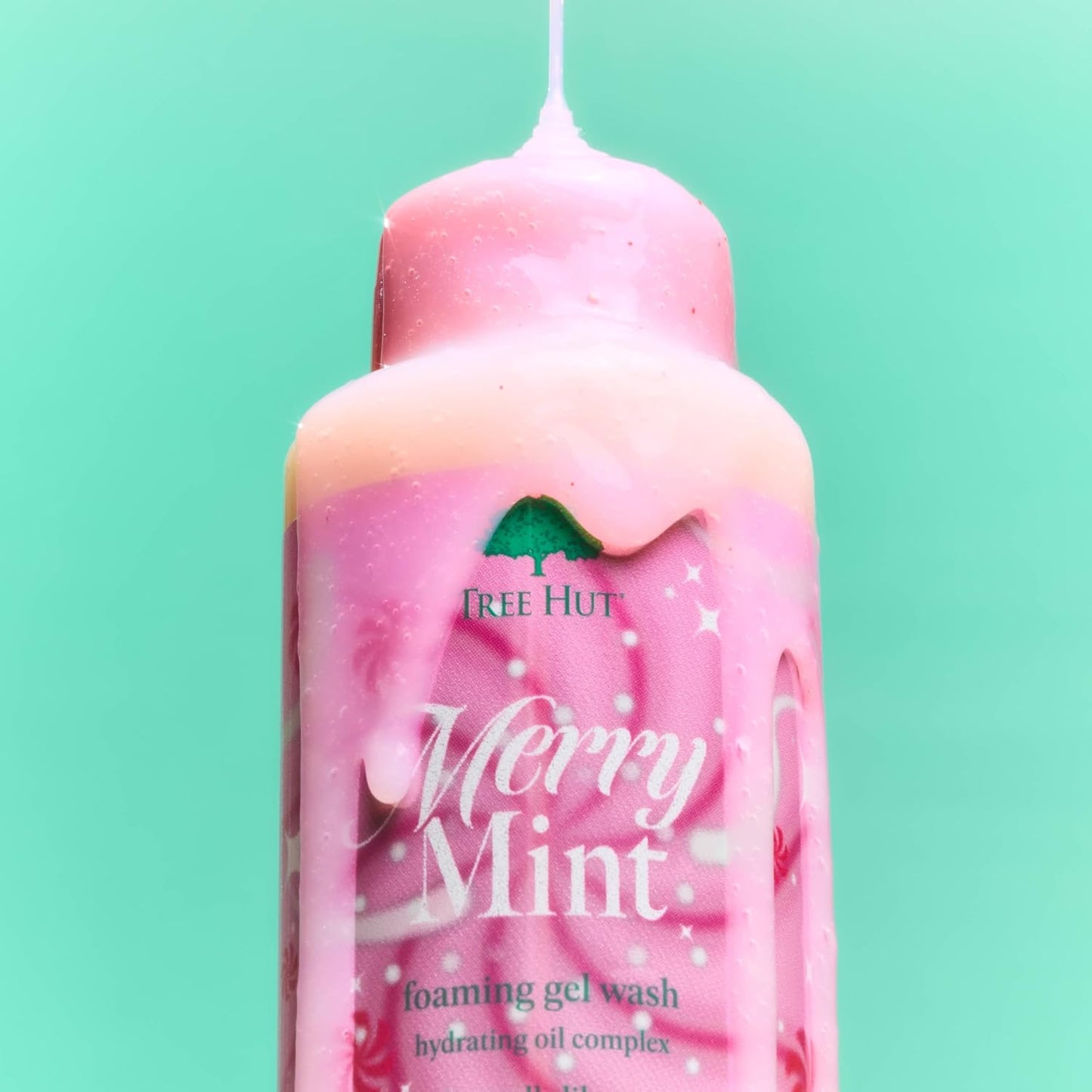 Tree Hut Merry Mint Wash, Gently Cleanses and Leaves Skin Looking Fresh and Radiant, Body Wash, Limited Edition Holiday, 18 Fl Oz