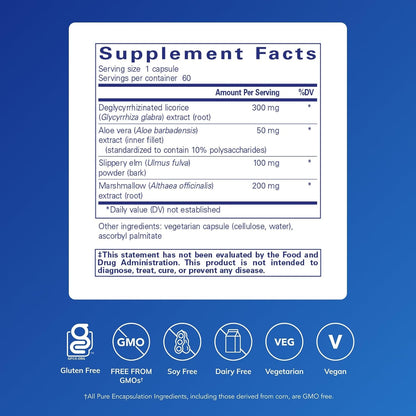 Pure Encapsulations DGL Plus, 60 Capsules