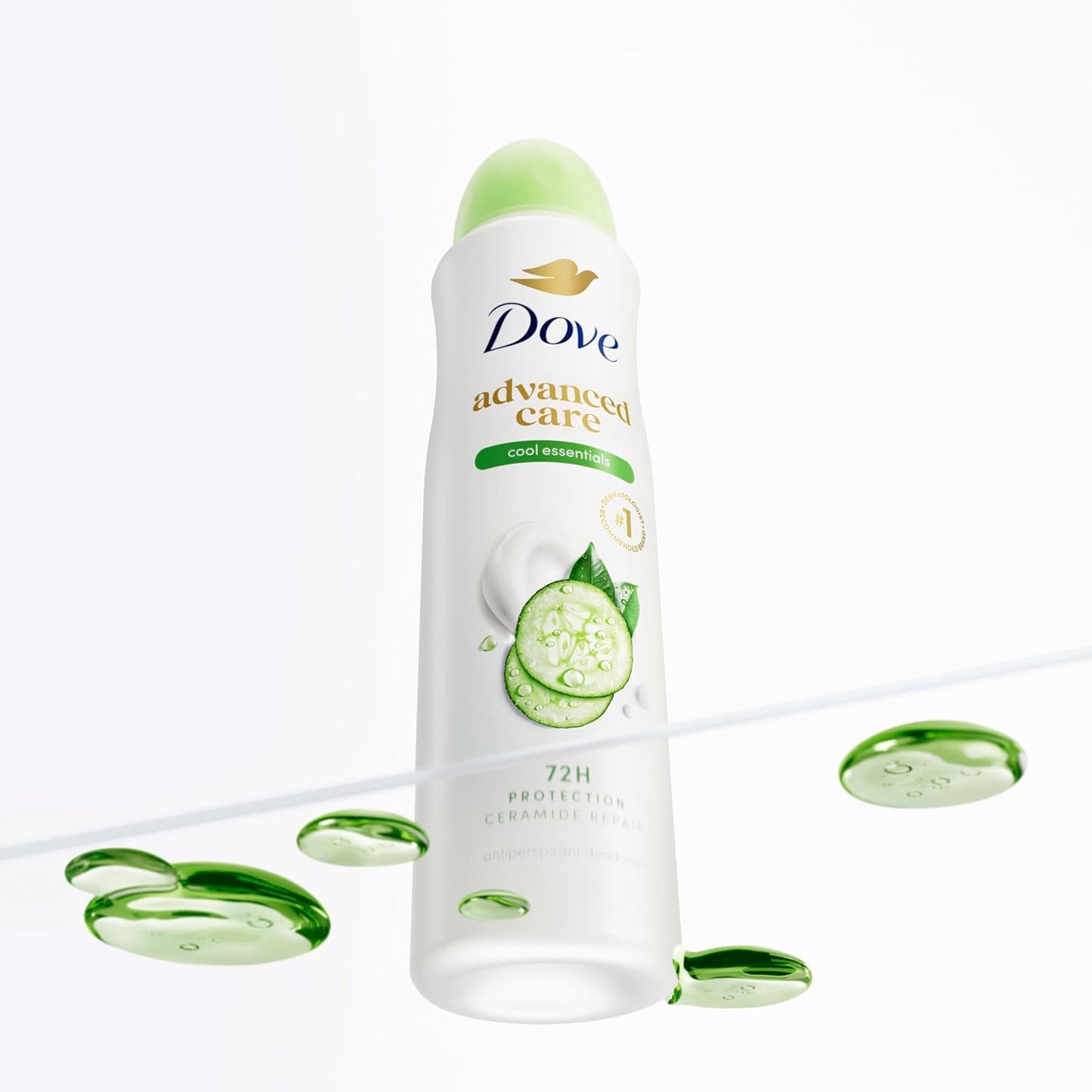 Dove Advanced Care Antiperspirant Deodorant Dry Spray Cool Essentials for helping your skin barrier repair after shaving With Pro Ceramide Technology 3.8 fl oz