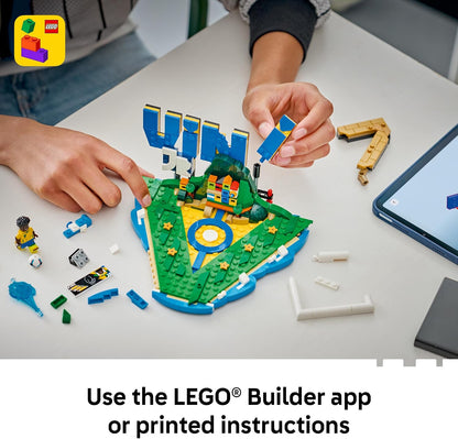 LEGO Editions Vini Jr. – Soccer Highlights - Building Set for Boys & Girls, Ages 10+ - Collectible Soccer Gift W/Plaque - Kids Bedroom or Shelf Decor - 43027