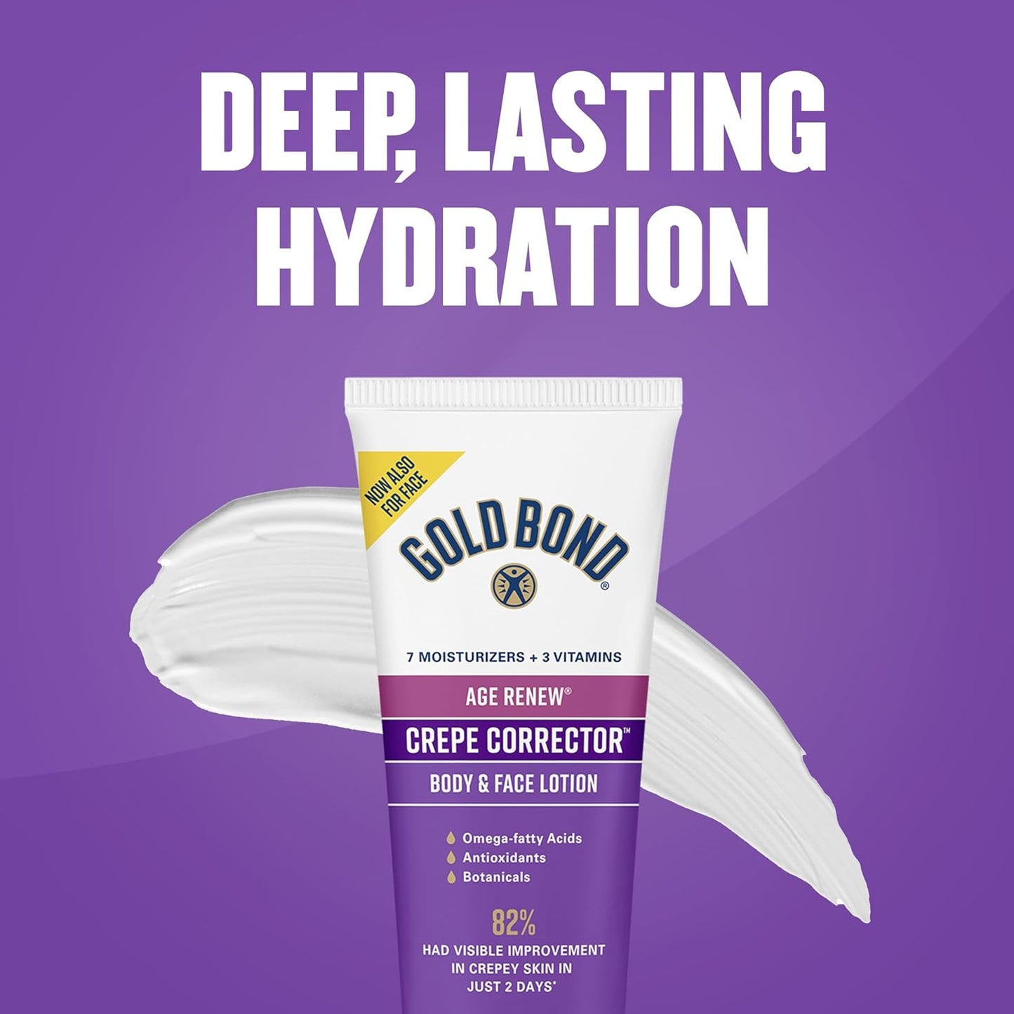 Gold Bond Age Renew Crepe Corrector Body Lotion, Replenishing & Smoothing Formula, Gold Bond Crepe Corrector Body Lotion, 8 oz