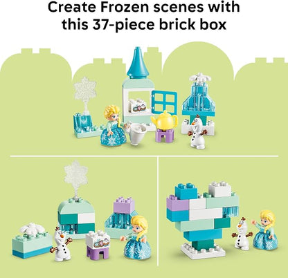LEGO DUPLO Disney Frozen Creative Box with Elsa and Olaf 10462 | Building Toys for Toddlers, Ages 2+, Sturdy Build for Pretend Play, Develops Fine Motor Skills, 37 pieces, Gift for Birthdays