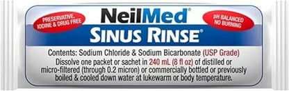 NeilMed Sinus Rinse All Natural Relief Premixed Refill Packets 100 Count (Pack of 1)