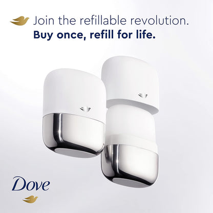Dove Refillable Deodorant Refill Kit Deodorant For Women Coconut & Pink Jasmine 0% Aluminum 1.13 oz 2 Refills