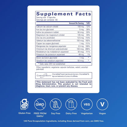 Pure Encapsulations Mineral 650, 180 Capsules