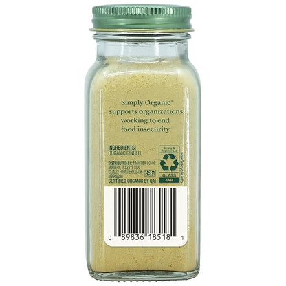 Simply Organic, Ground Ginger, Organic, 1.64 Oz