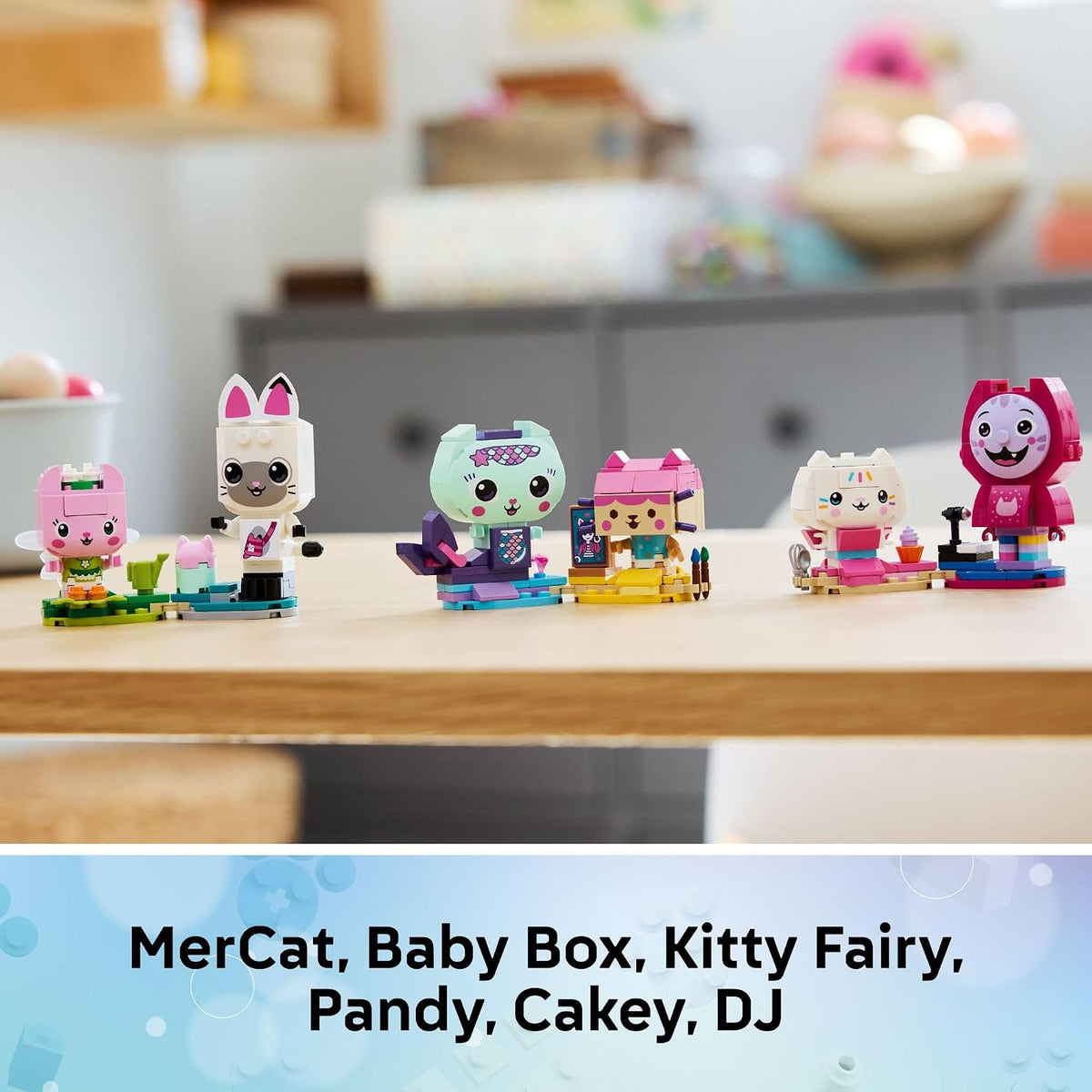 LEGO Gabby’s Dollhouse Gabby’s Brick-Built Cat Friends Building Toy for Girls & Boys - Pretend Play Set W/6 Animal Toy Figures for Kids, Ages 6+ - Gift Idea for Birthdays - 11215