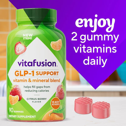 Vitafusion GLP1 Vitamin Supplement Support Gummy | 90 Multivitamin Gummies