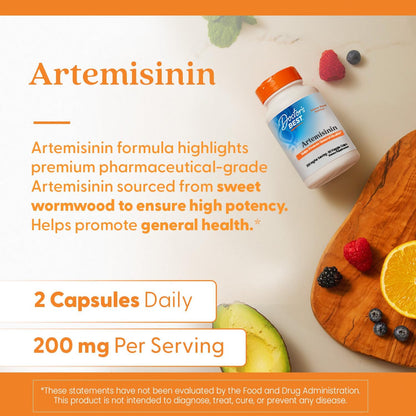 Doctor's BEST Artemisinin Supplement for Men & Women, 90 Ct Veg Caps