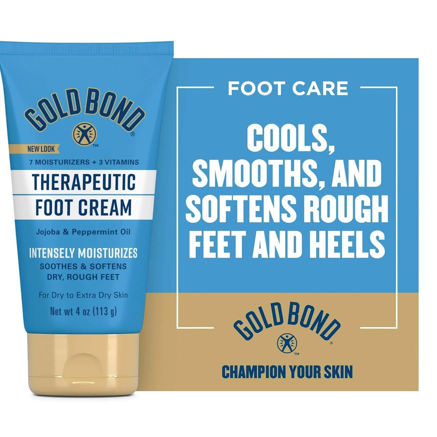 Gold Bond Therapeutic Foot Cream, 4 oz (5 Pack)