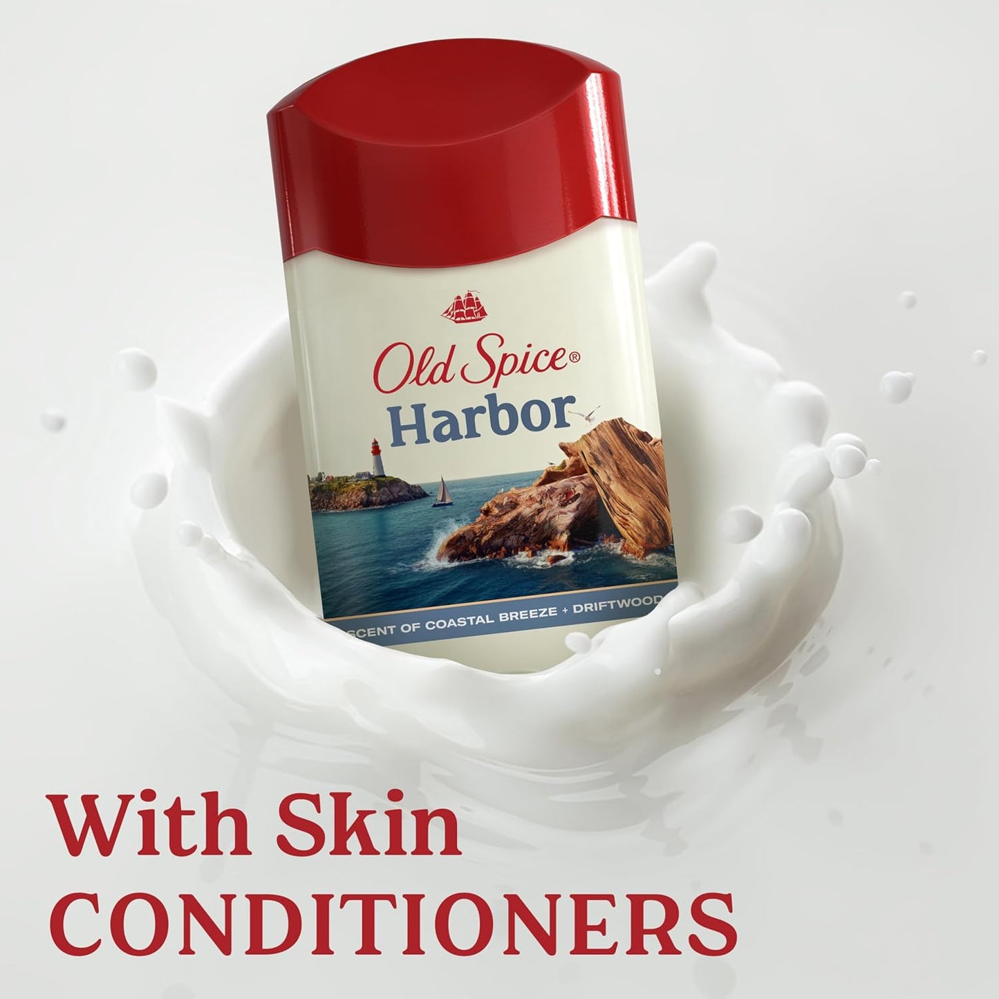 Old Spice Antiperspirant & Deodorant for Men, 24/7 Sweat & Odor Protection, 24/7 Freshness with Long Lasting Scent, Gentle on Skin, Dry Feel, Harbor with Coastal Breeze Scent, 2.6 oz (Pack of 3)
