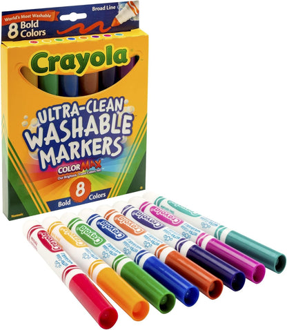 Crayola 8 Ct Bold Broad-Line Washable Markers