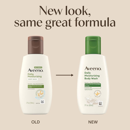 Aveeno Daily Moisturizing Body Wash, Lightly Scented, 2 fl. oz