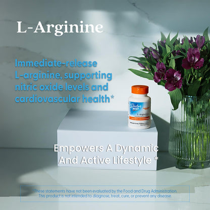 Doctor's Best L Arginine Supplement, for Men & Women, 120 Bilayer Tablets
