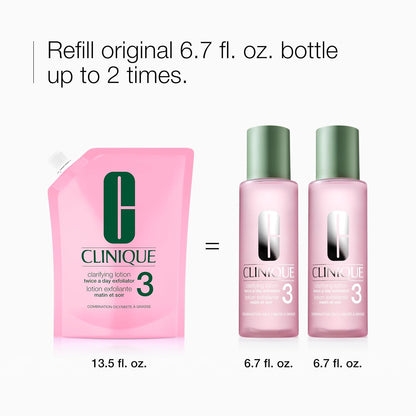 Clinique Clarifying Lotion 1.0, 1, 2, 3 & 4 | Exfoliating Face Toner with Witch Hazel | 5 Formulas for Every Skin Type | Step 2 of 3-Step Skin Care Routine