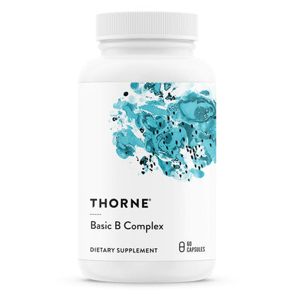 THORNE - Basic B Complex (60 Capsules) & Berberine (60 Capsules) Bundle - Supports Heart Health, Immune System Function & Brain Health - Gluten Free, Dairy Free